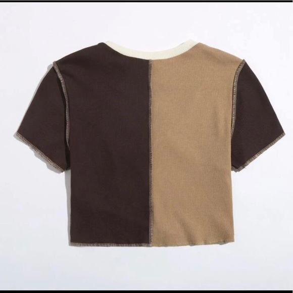 Shein contrast stitch top - Picture 2 of 2